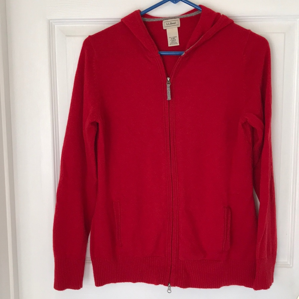 Misses L L Bean Cashmere Hoodie